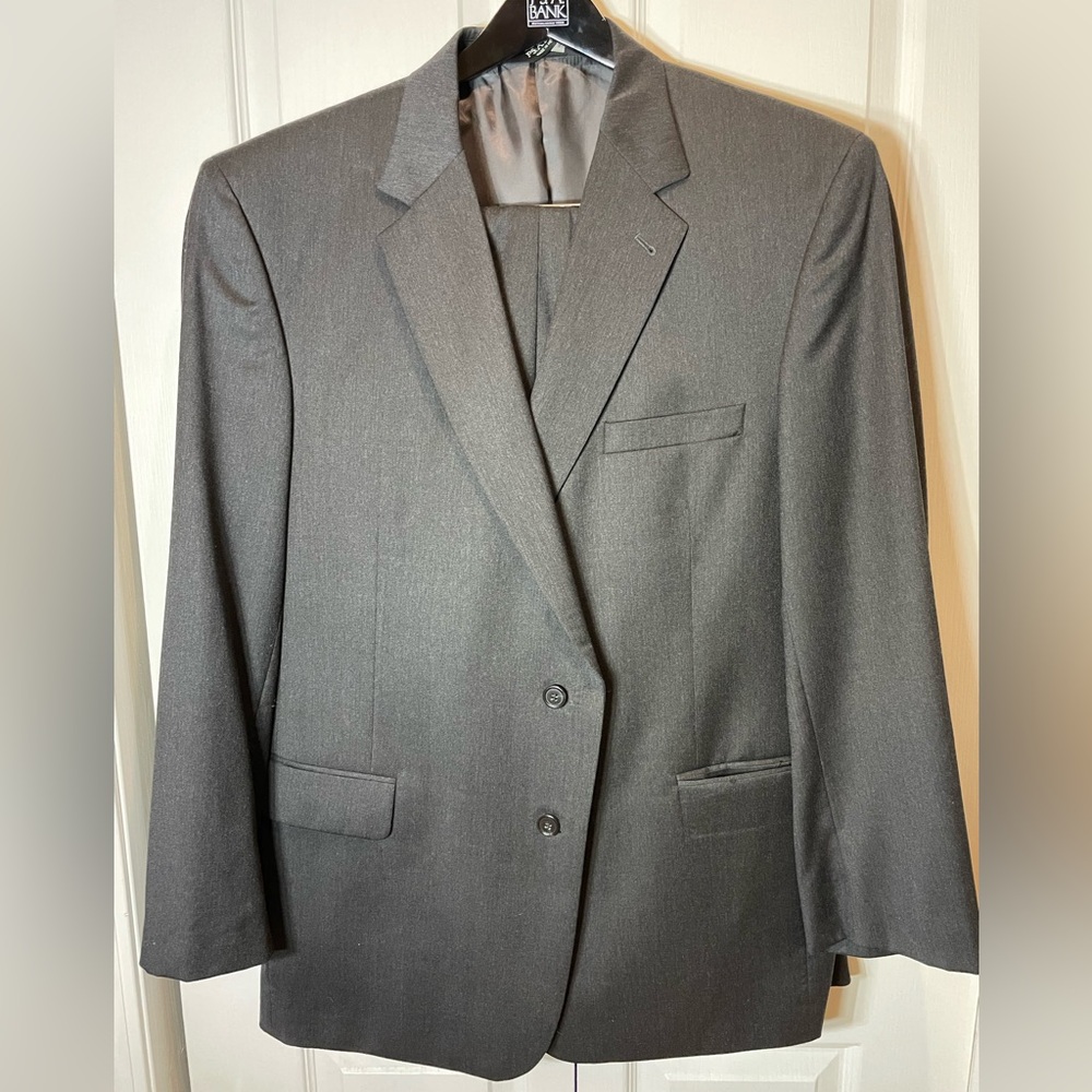Jos A Banks Dark Gray Men's Suit